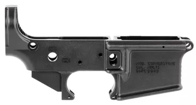 Grey Ghost Precision GGPC Cornerstone Lower Multi-Caliber Black Anodized Finish 7075-T6 Aluminum Material with Mil-Spec Dimensions for AR-Platform