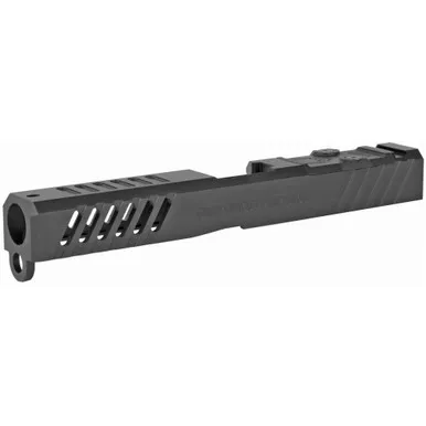 Grey Ghost Precision Stripped Slide For Glock 19 - Version 1, Gen 3, Dual Optic Cutout Compatible (RMR and DeltaPoint Pro), Black Nitride Finish
