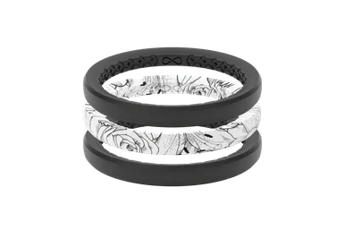 Groove Life Women's Stackable Rings - Rose