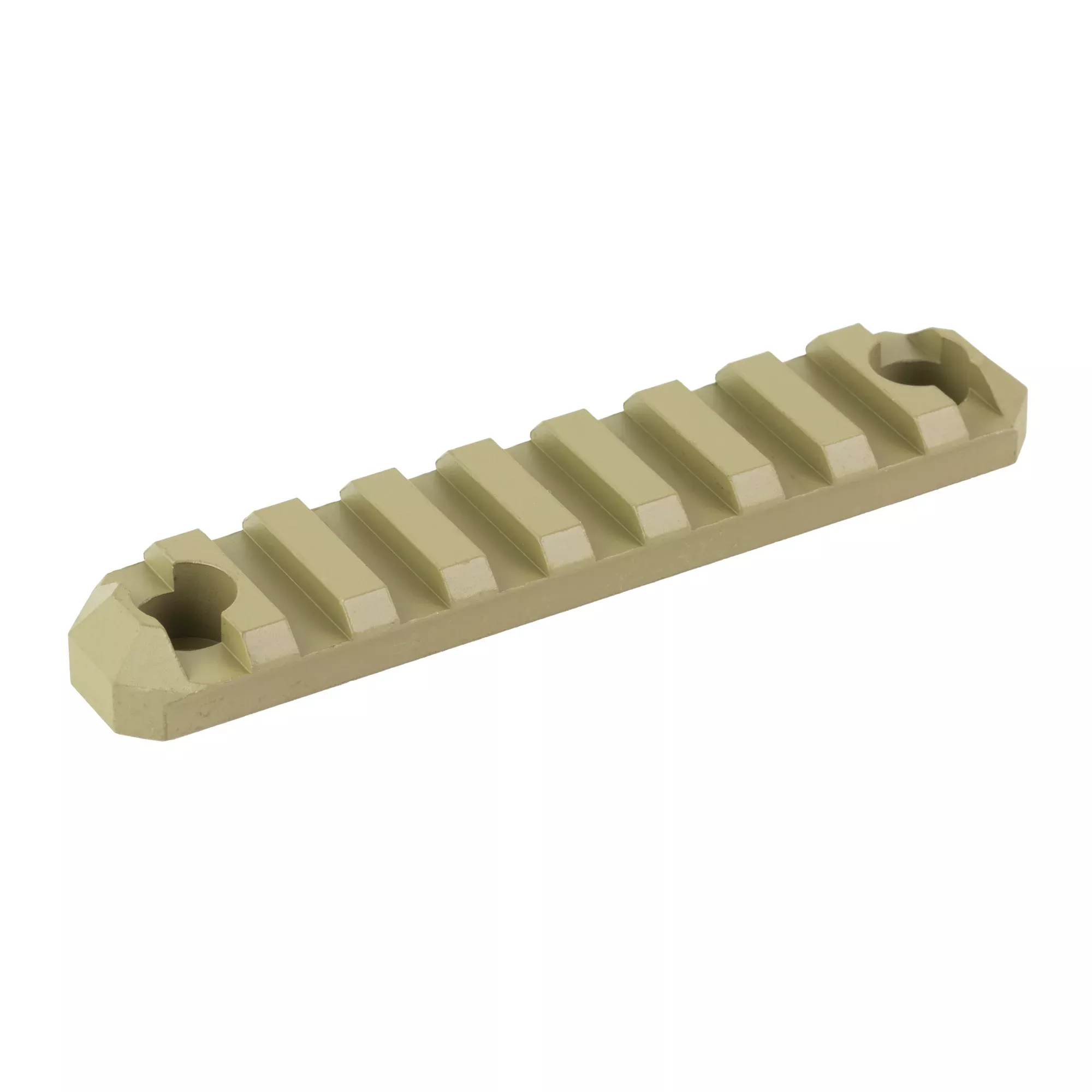 GrovTec M-LOK 9 Slot Picatinny Rail Section, 3.8in Coyote Cerakote Aluminum GTSW367