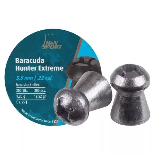 H&N Baracuda Hunter Extreme Pellets, .22 Cal, 18.5