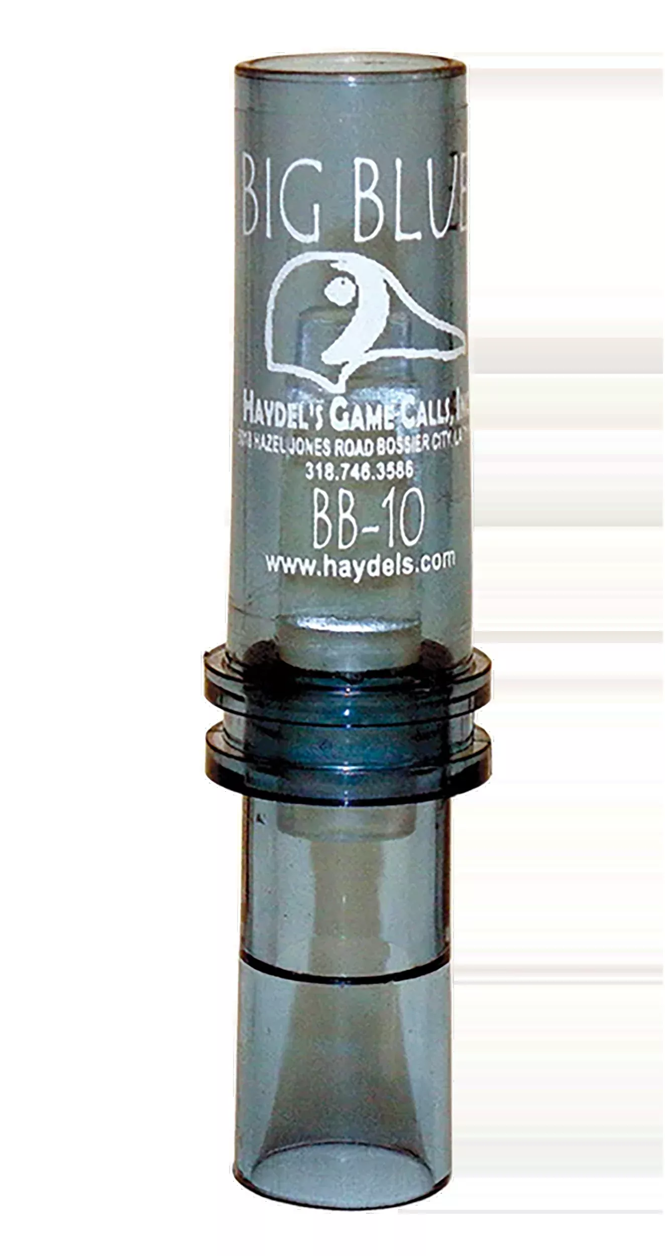 Haydels BB10 Big Blue Wing Teal Double Reed Duck Call - Clear Acrylic