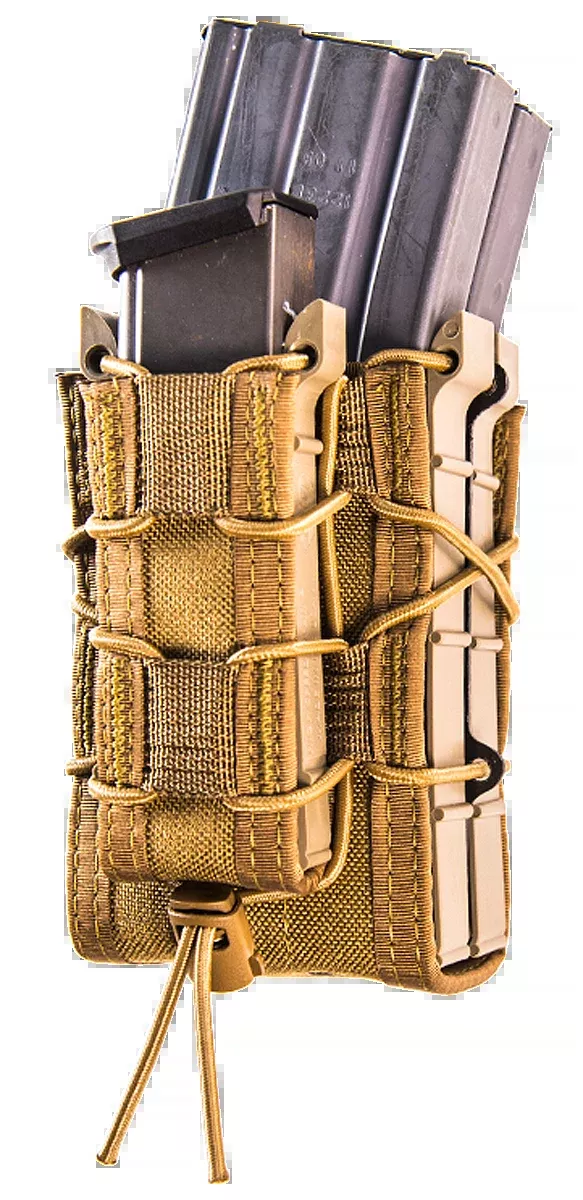 High Speed Gear 112RP0CB TACO X2RP Triple Mag Pouch Coyote Brown Nylon MOLLE