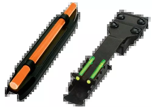 HiViz C3002 C-Series Magnetic Turkey/Deer Shotgun Sight Set - Orange Front / Green Rear LitePipes