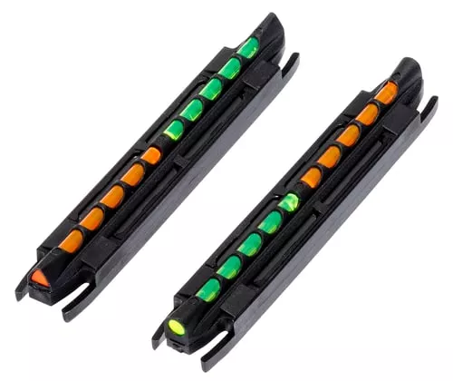 HiViz TO300 Two-In-One Magnetic Front SightBlack | Green/Orange Fiber Optic