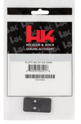 HK VP9 Optics Adapter Plate #2- RMR / SRO, Black Steel, Fits the HK VP9 w/Optic Cuts