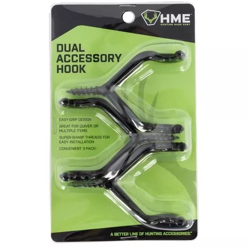 HME HME-DAH-3 Accessory Hook Dual 3 Pack