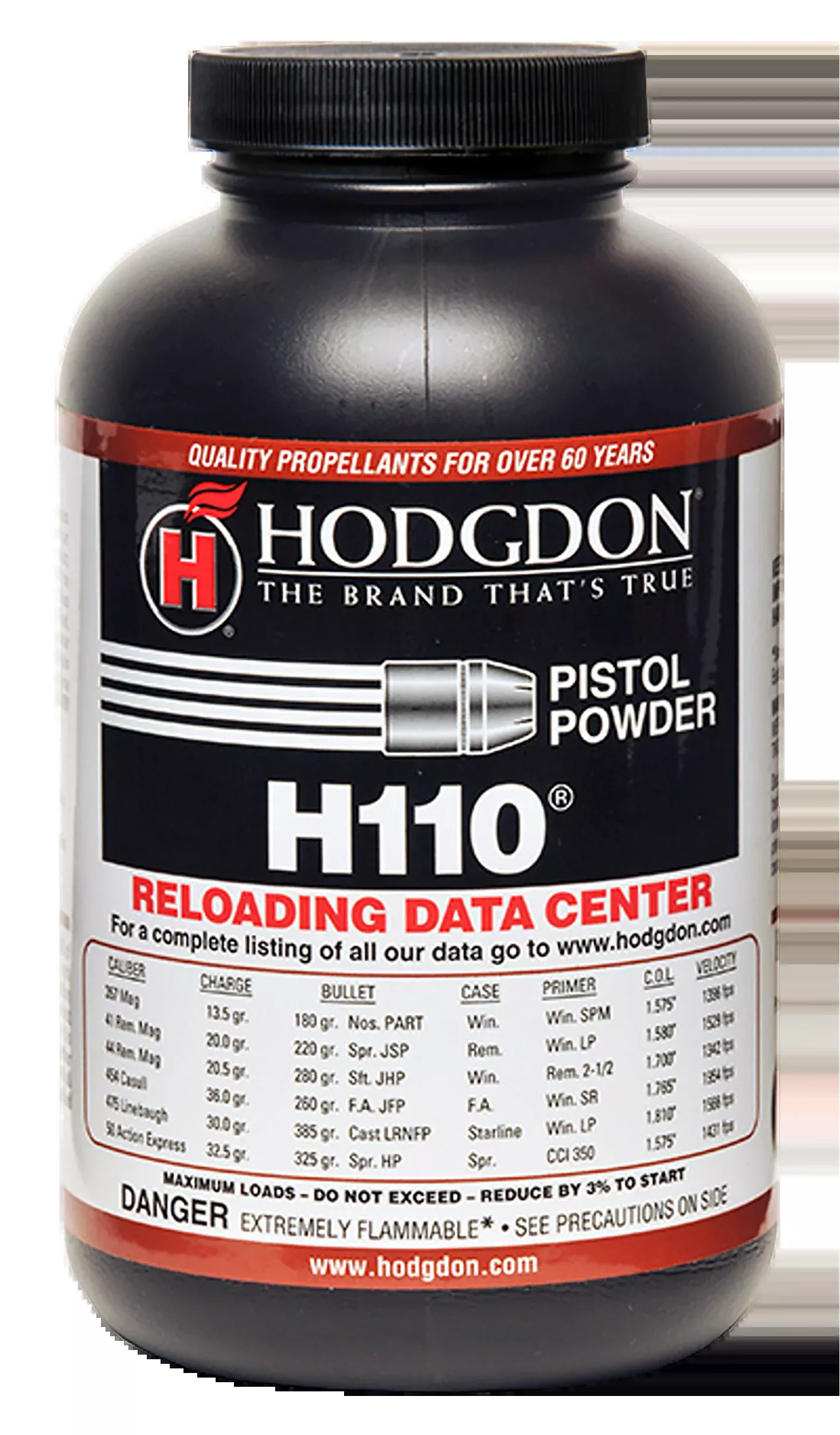 Hodgdon H110 Spherical Smokeless Pistol/Shotgun Powder 1 lb