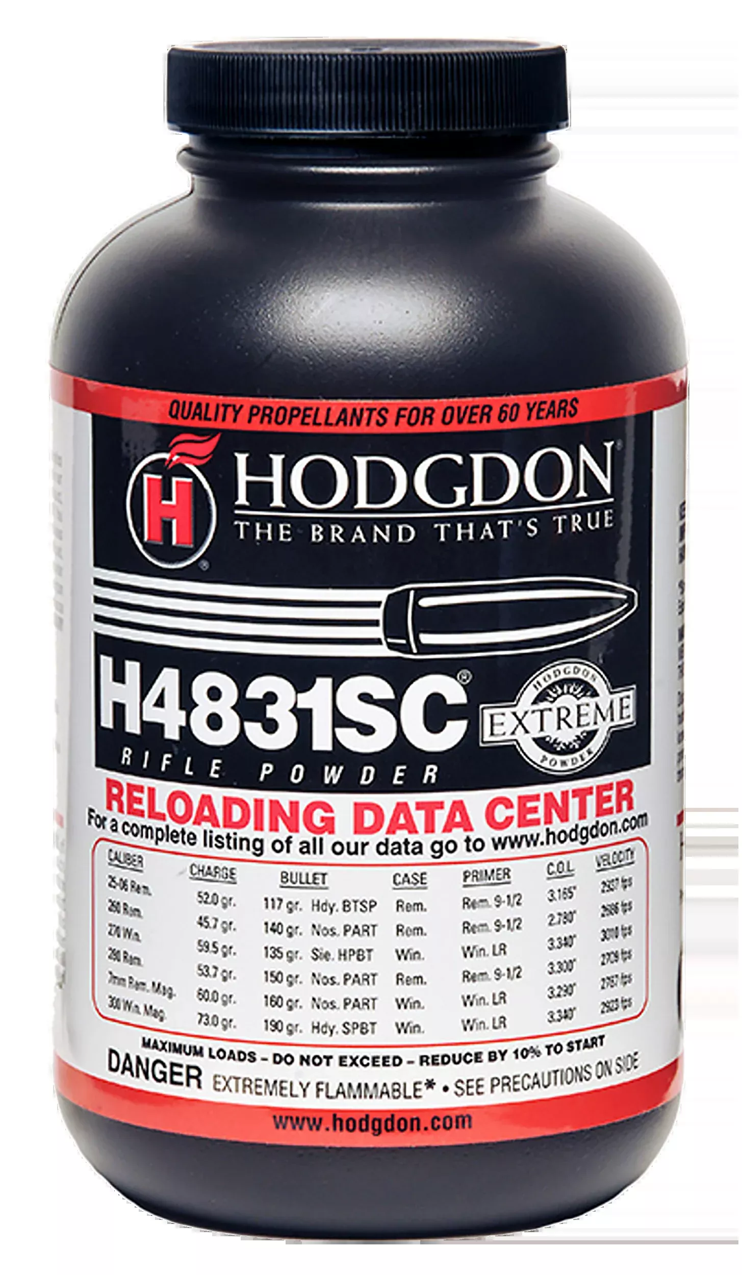 Hodgdon H4831SC Smokeless Rifle Powder 1 lb - Multi-Caliber
