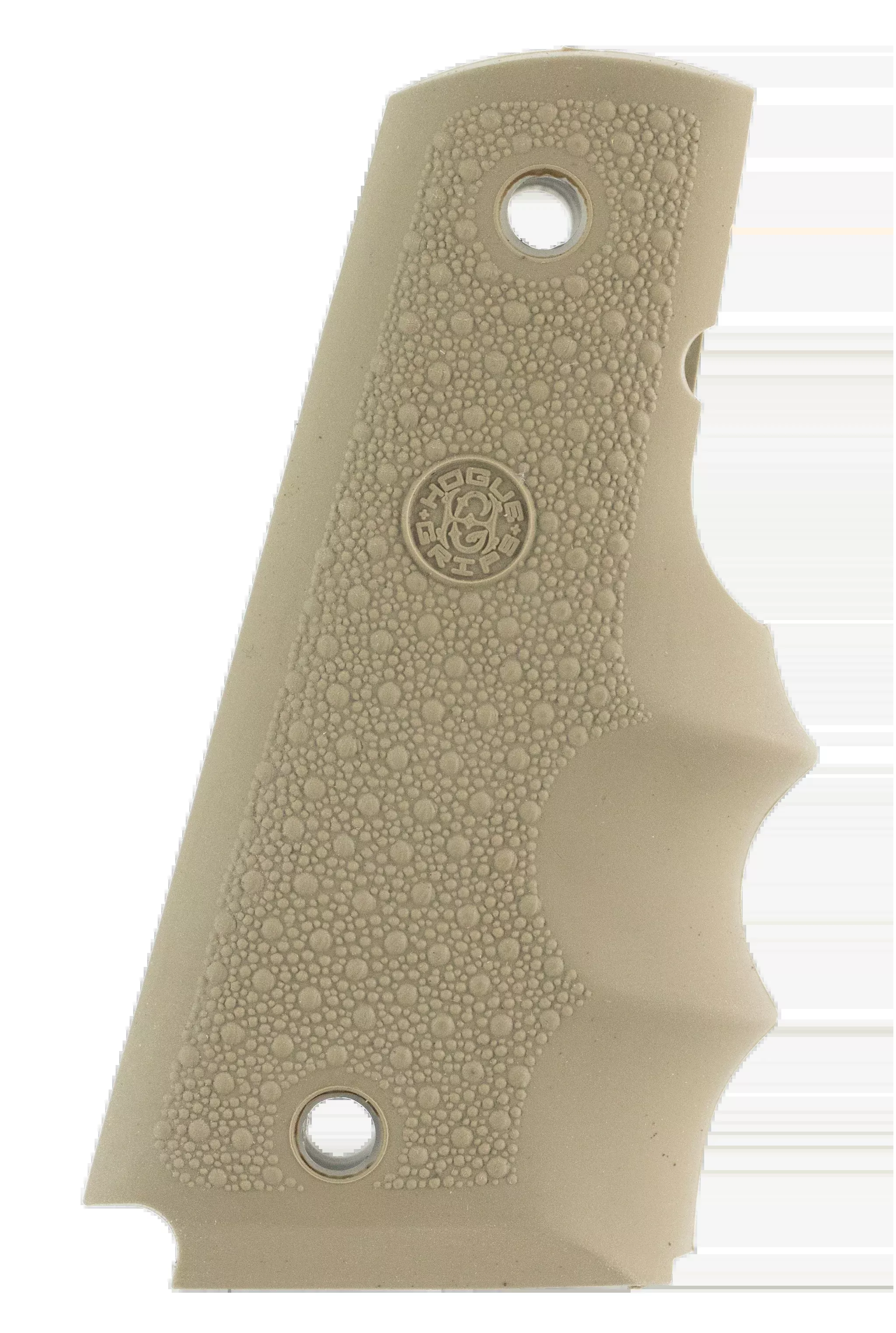 Hogue 45003 OverMolded Rubber 1911 Government Grip Finger Grooves Desert Tan
