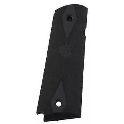 Hogue Colt Government Rubber Grip Panels, Checkered with Diamonds Black 45010