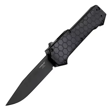 Hogue Compound OTF Automatic Knife - Solid Black G10 - 3.5" S30V Blade