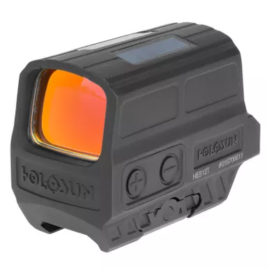 Holosun HE512T-GR Fully Enclosed Reflex Green Dot - Titanium Construction, Multi-Reticle System, Solar Failsafe, and Shake Awake.