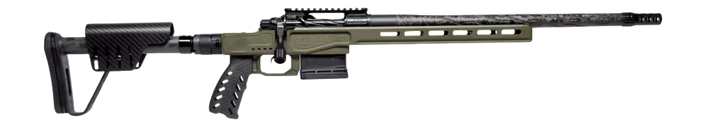Horizon Firearms HRF-VED-22CM-18R Venatic DM 22 Creedmoor 18" SOCOM Black Proof Research CF Threaded Barrel, SOCOM Black Receiver w/Picatinny Rail, ARCA Rail, OD Green Cerakote XLR Element 4.0 Stock,