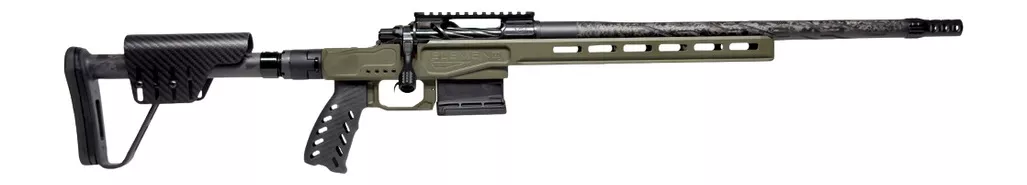 Horizon Firearms HRF-VED-65CM-22R Venatic DM 6.5 Creedmoor 22 SOCOM Black Proof Research CF Threaded Barrel, SOCOM Black Receiver w/Picatinny Rail, ARCA Rail, OD Green Cerakote XLR Element 4.0 Stock,