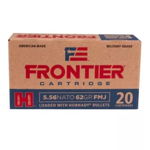 HORNADY 5.56 NATO 62 gr FMJ Frontier 20Box