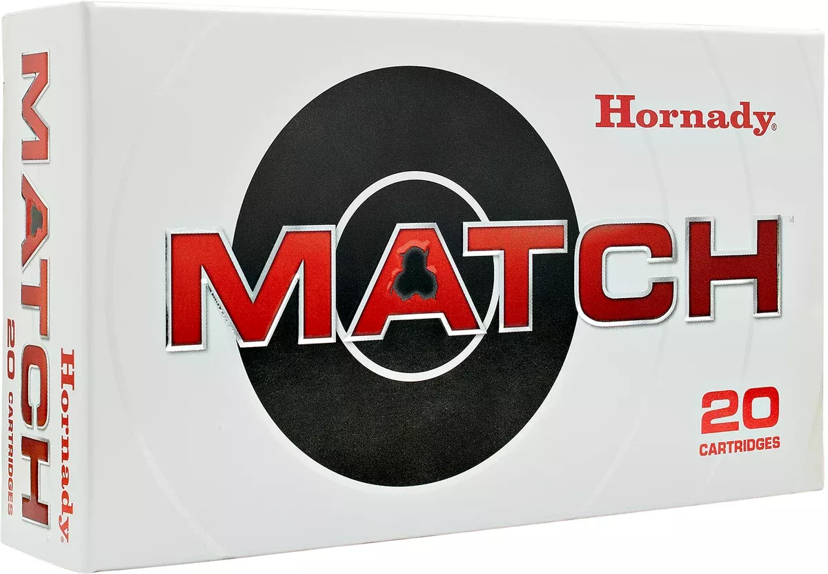 Hornady 8230 Match338LapuaMag 250gr Boat Tail Hollow Point 20 Per Box/6 Case