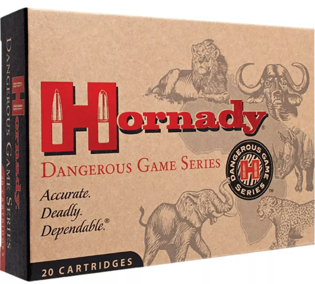 Hornady 8265 Dangerous Game416Rigby 400gr Dangerous Game Solid 20 Per Box/6 Case