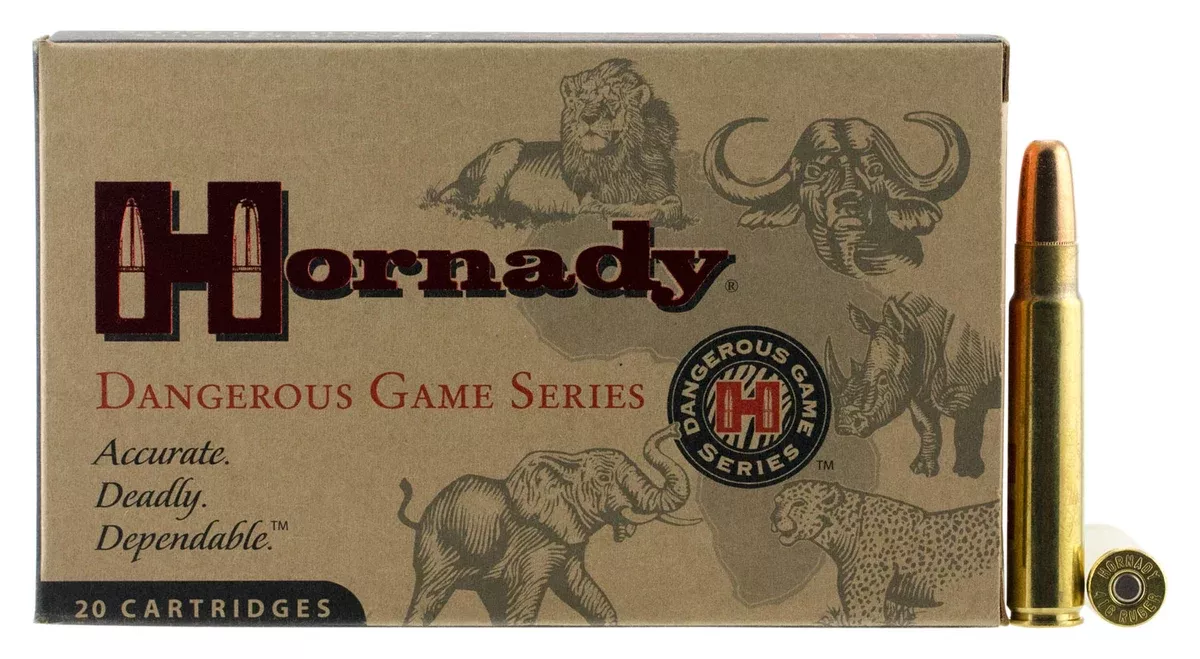 Hornady 82666 Dangerous Game416Ruger 400gr Dangerous Game Solid 20 Per Box/6 Case