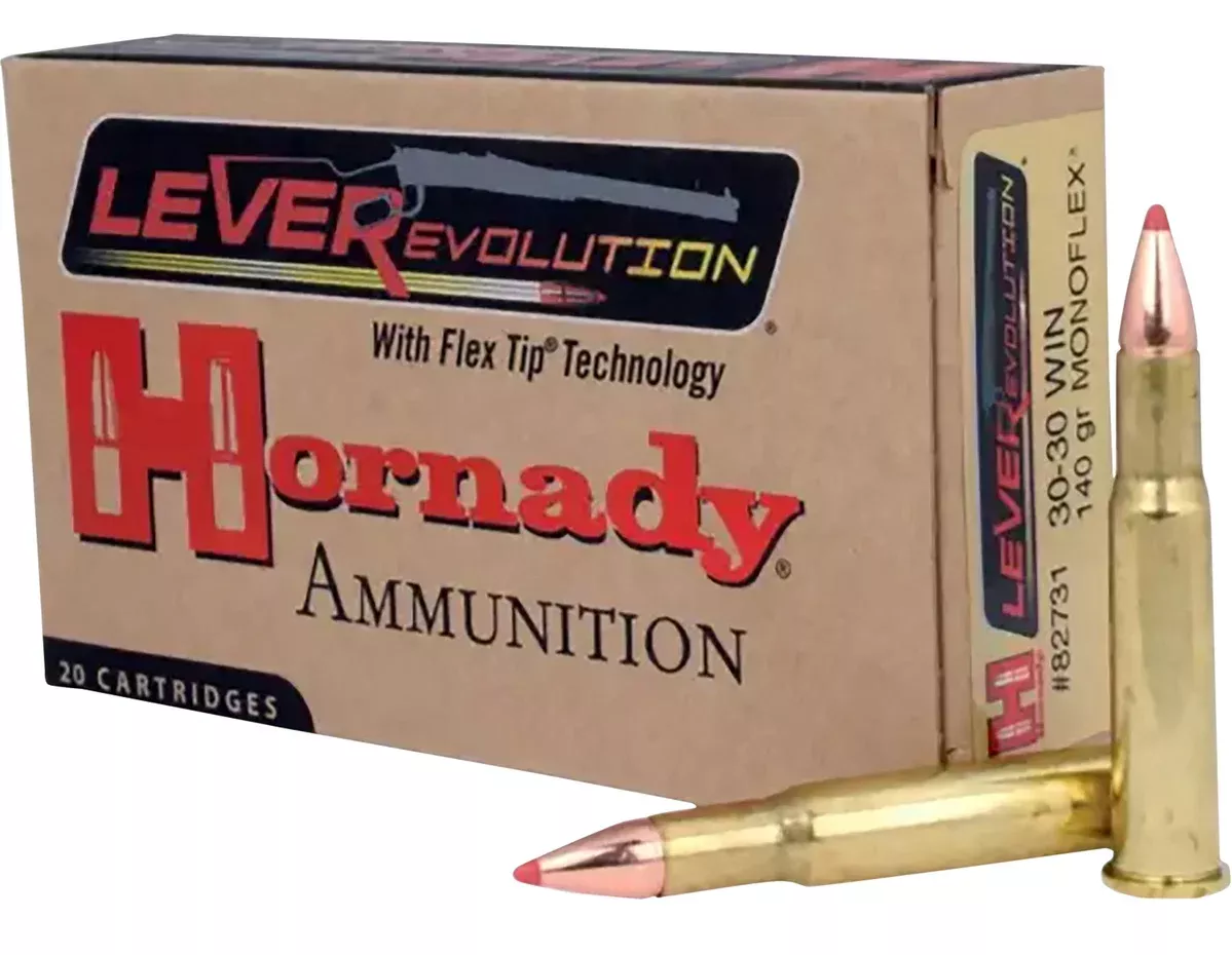Hornady 82731 LEVERevolution30-30Win 140gr MonoFlex 20 Per Box/10 Case