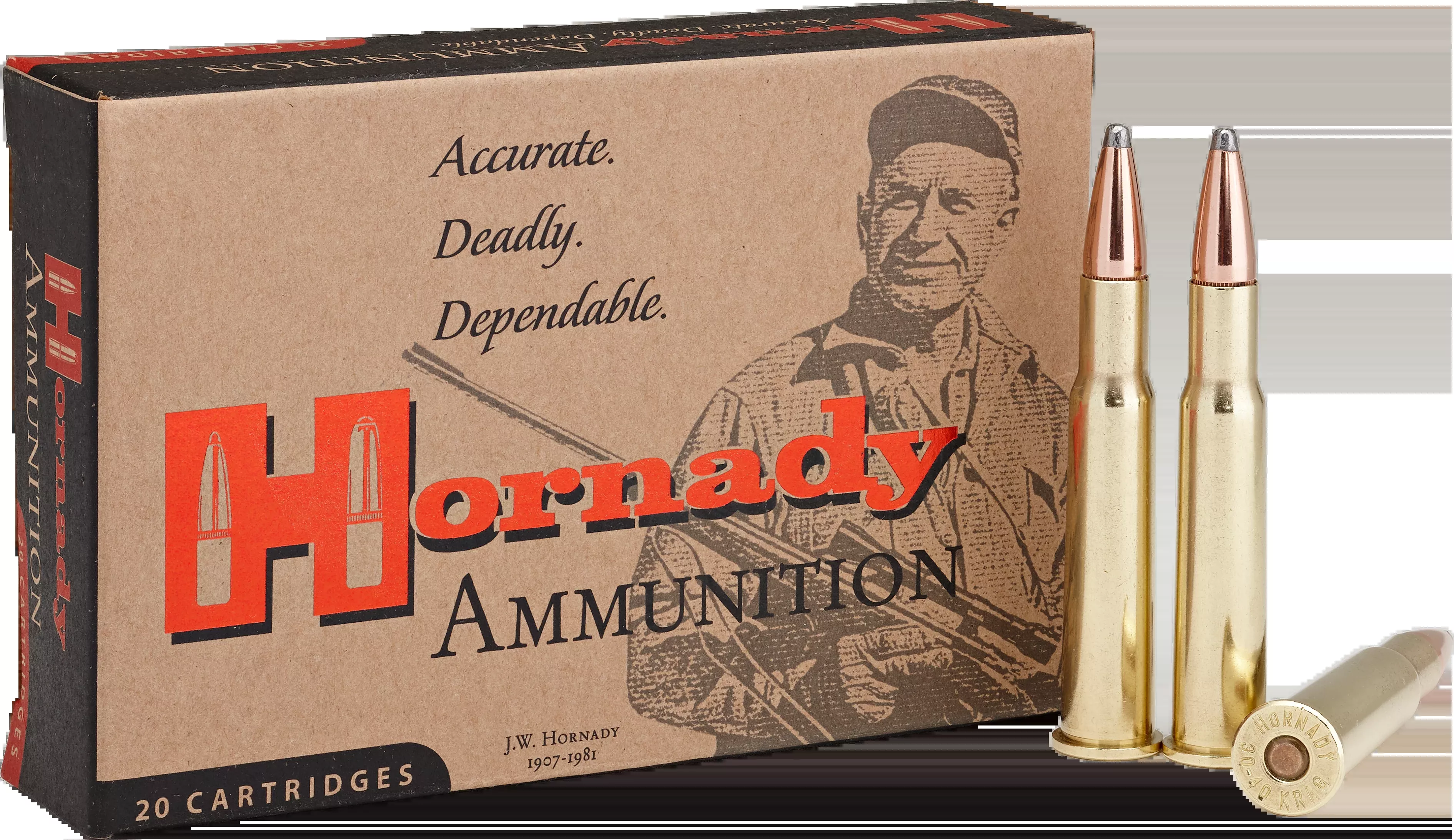 Hornady Custom 30-40 Krag 180gr Spire Point 20 Rd - Box or Case