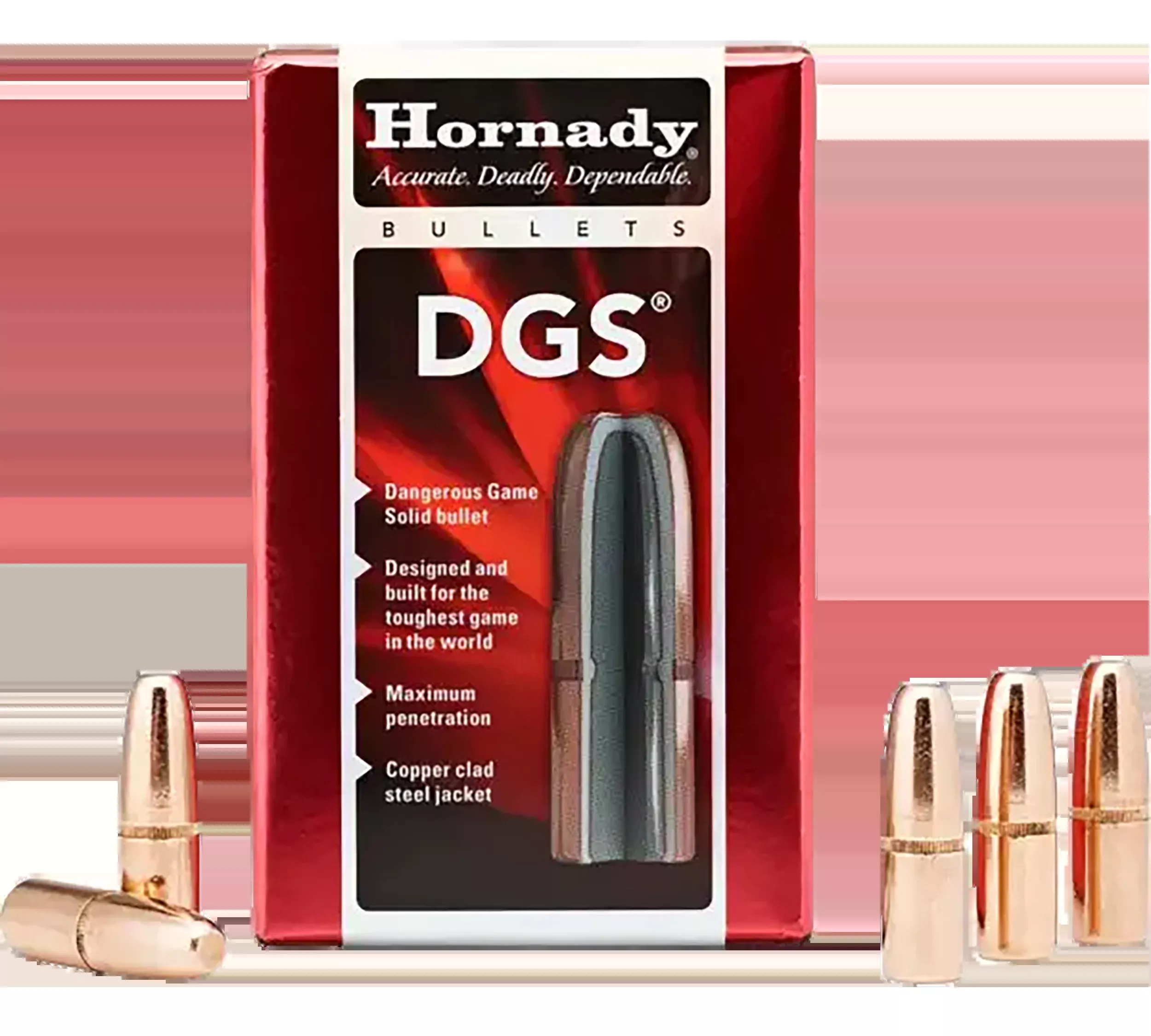 Hornady DGS 423 Cal .423 400 gr Dangerous Game Solid Reloading Bullets - 50 Per Box