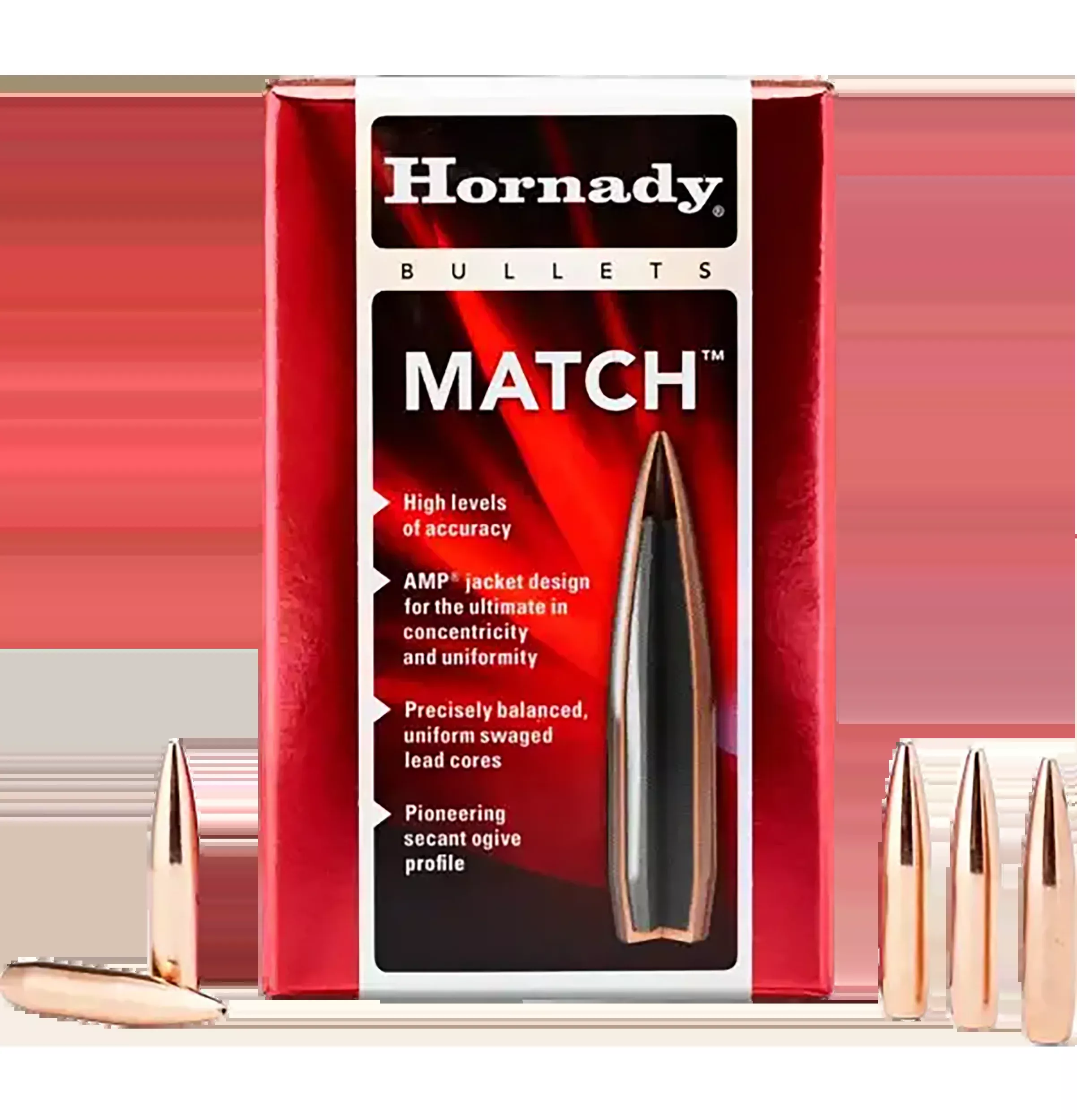 Hornady Match .308 30 Cal 178 gr Hollow Point Boat Tail - 100/Box