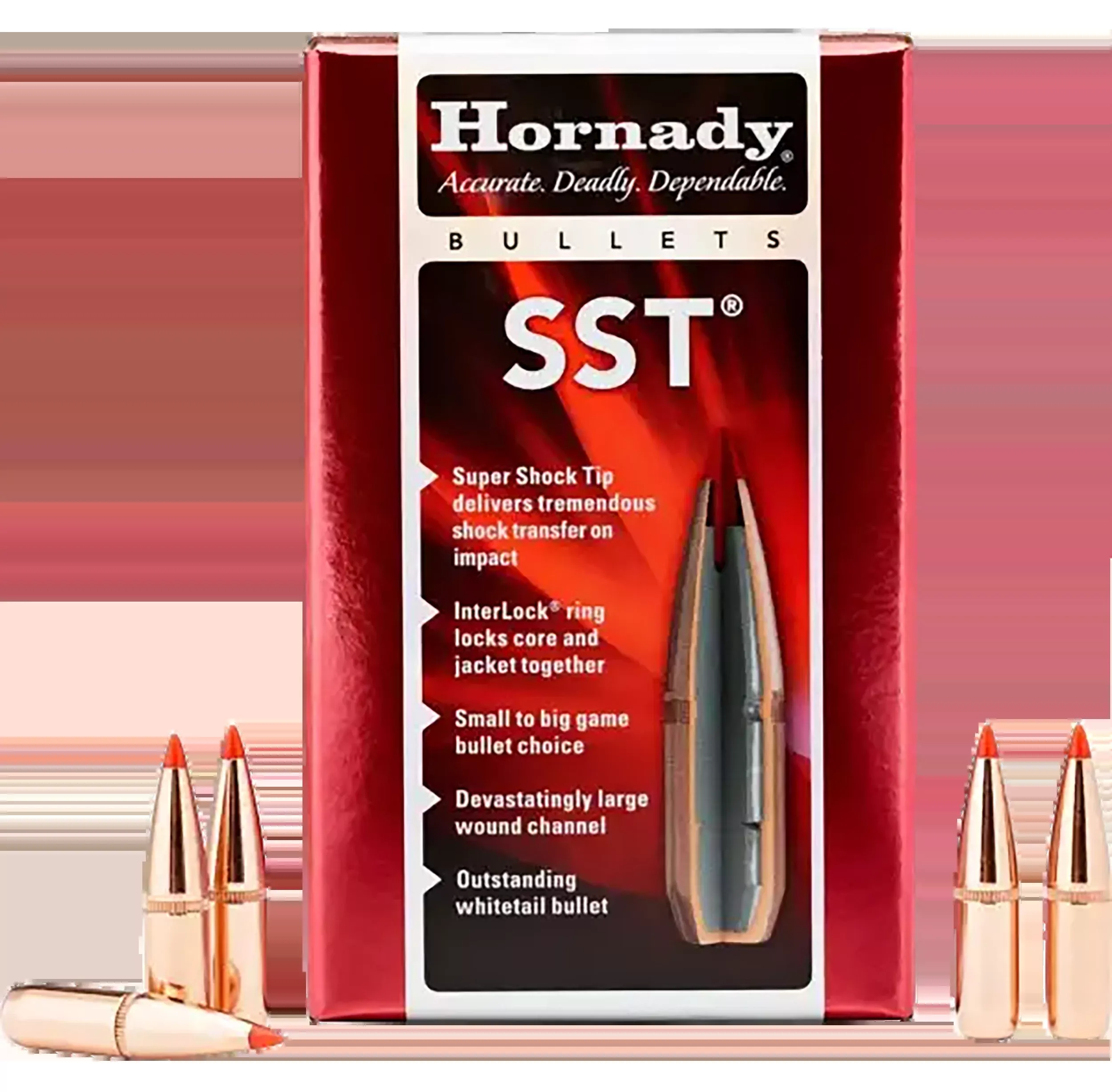 Hornady SST 25 Cal .257 117gr Super Shock Tip Reloading Bullets - 100/Box