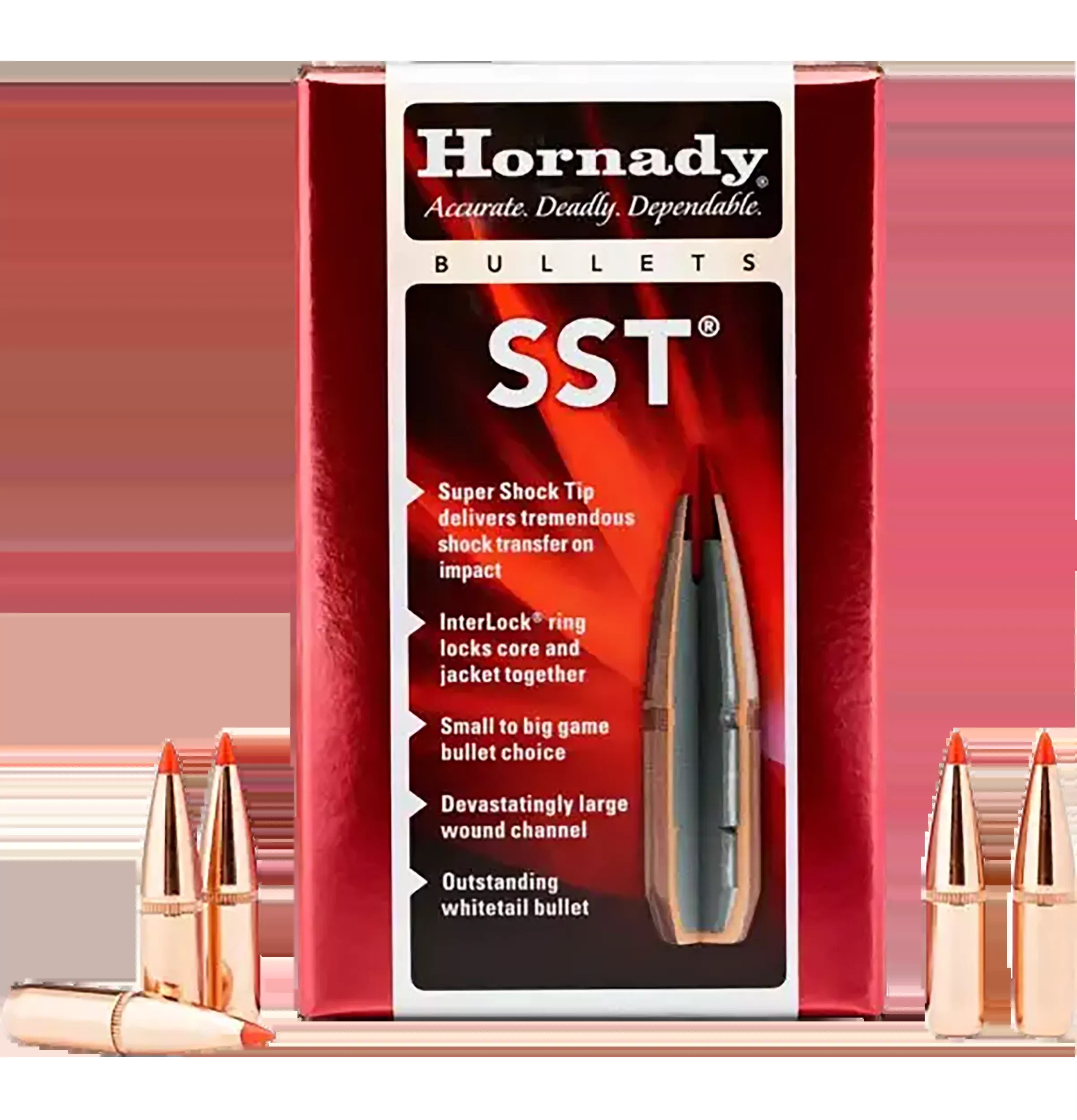 Hornady SST .338 Cal 200gr Super Shock Tip Reloading Bullets - 100/Box