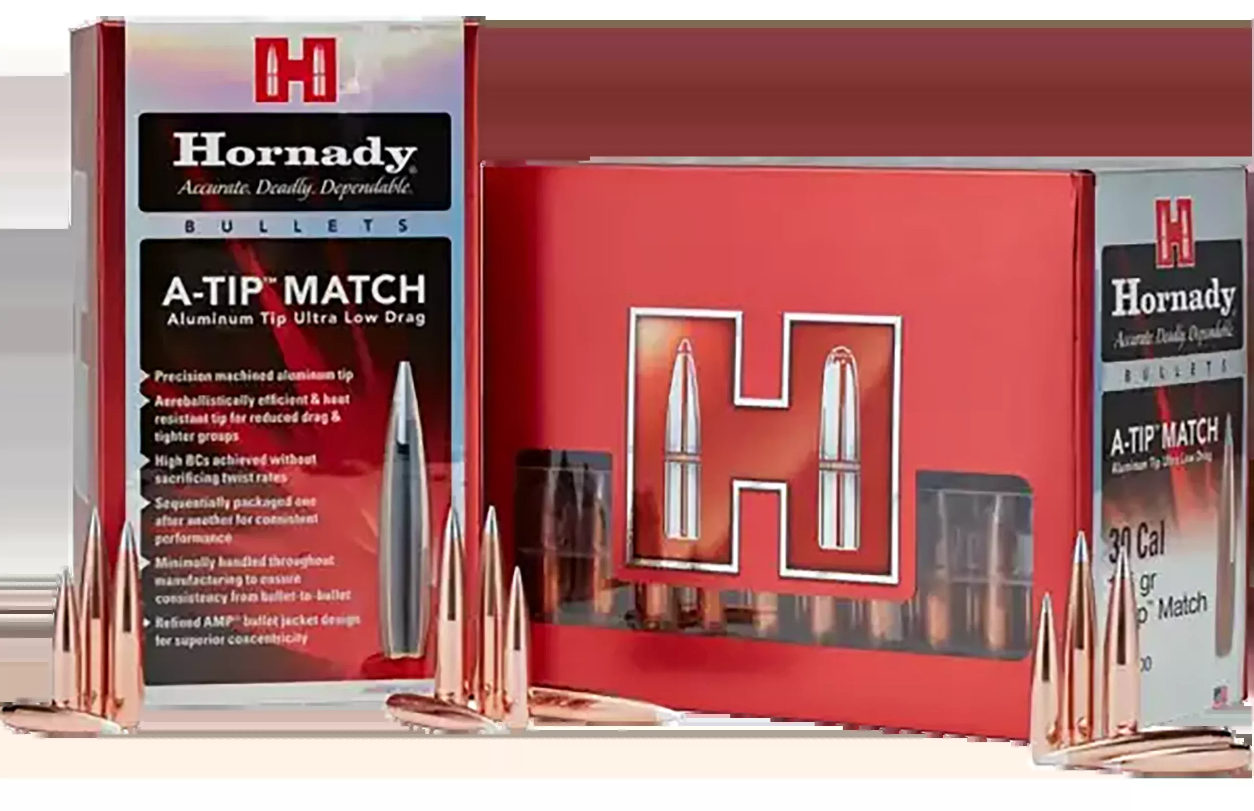 Hornady A-Tip Match .375 Cal .375" 390gr Reloading Bullets - 25/Box