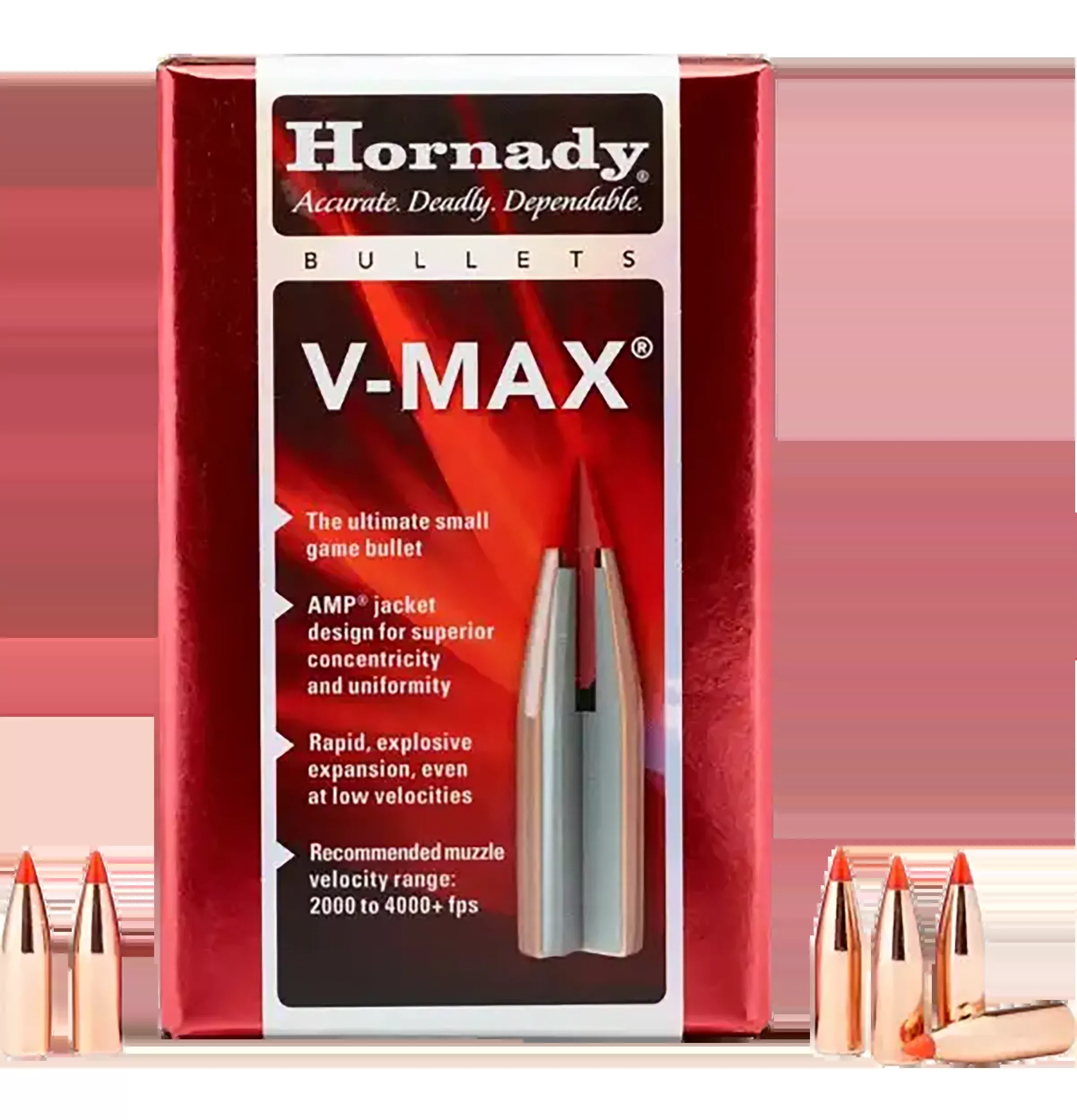 Hornady V-Max 6mm .243 87gr Polymer Tip Reloading Bullets - 100/Box