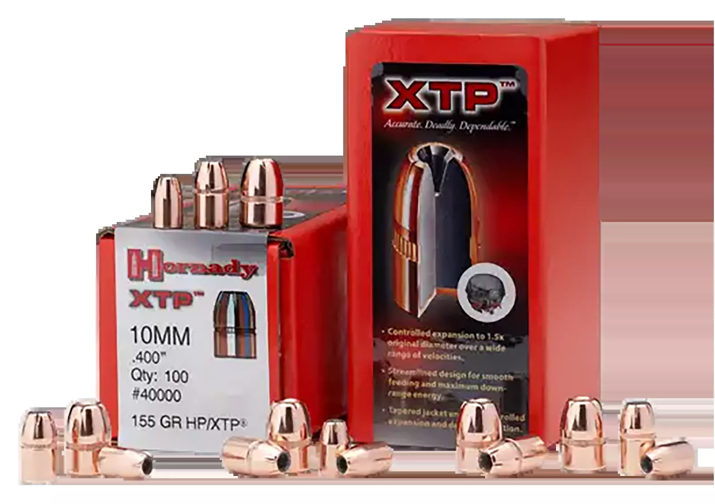 Hornady XTP 38 Cal .357 110gr Hollow Point Reloading Bullets - 100/Box