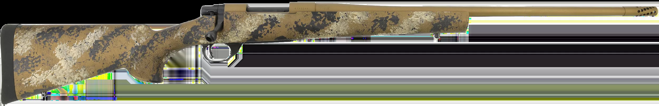 Howa HMFN762HBSE 1500 Fence Line 7.62x39mm 5+1 20" Flat Dark Earth Cerakote Heavy Threaded Barrel, Flat Dark Earth Cerakote Aluminum Drilled & Tapped Receiver, Scorched Earth Camo Fixed Synthetic Stoc