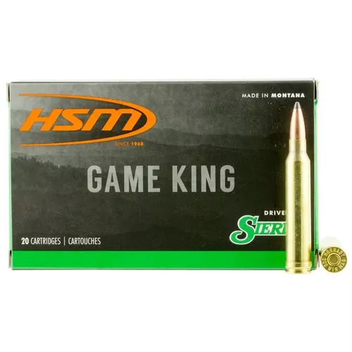 HSM 300WINMAG41N Game King300 Win Mag 180 gr Sierra GameKing Spitzer Boat Tail 20 Per Box/ 20 Case