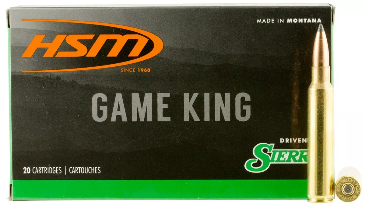 HSM 358NORMA2N Game King358 Norma 225 gr Sierra GameKing Spitzer Boat-Tail (SGSBT) 20 Bx/20 Cs