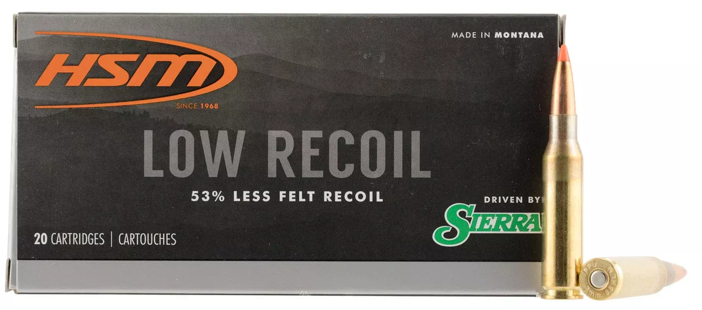 HSM 7MM0810N Low Recoil7mm-08 Rem 140 gr Orange Polymer Tip 20 Per Box/ 25 Case