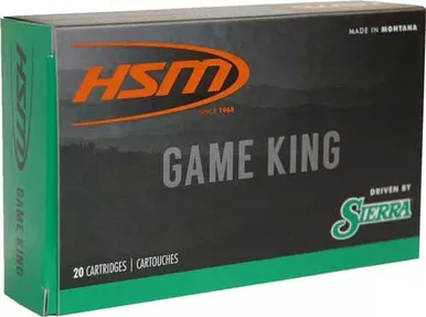 HSM Ammunition Game King 375 Win 200 Grain Jacketed Soft Point - 20 Round Box