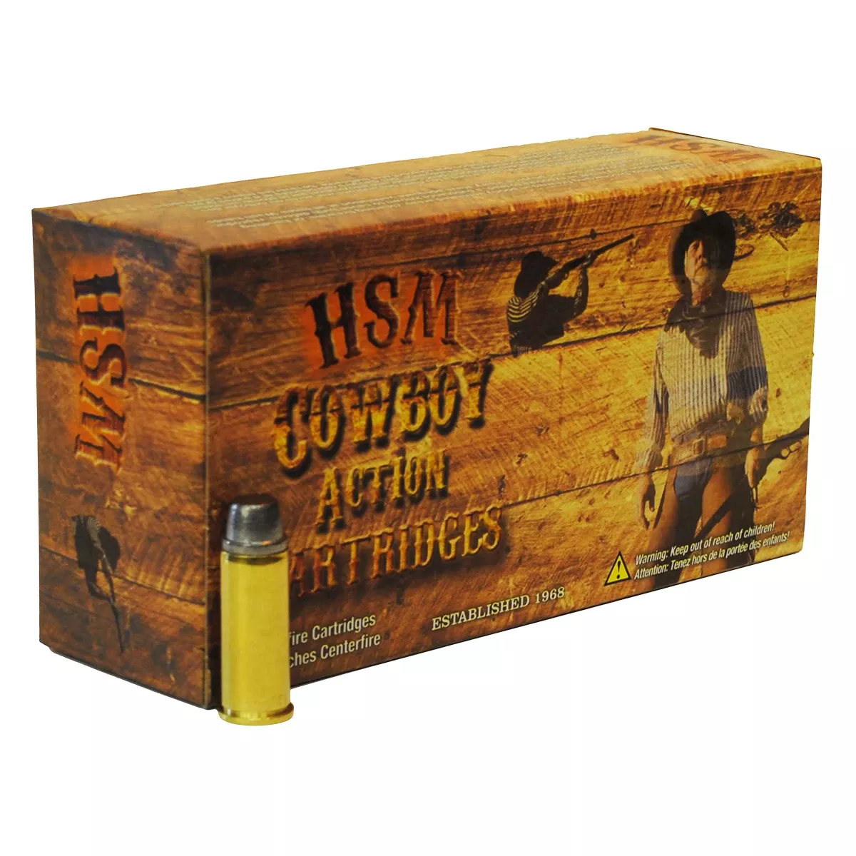HSM Cowboy Action 38-55 Win 240gr 20rd Box Ammo