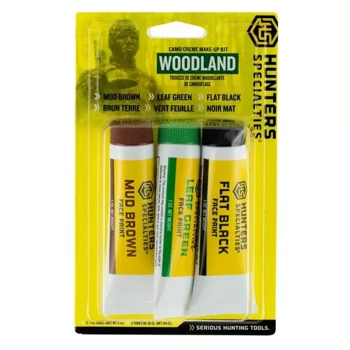 Hunters Specialties 00268 Woodland Camo Kit Tubed Creme Makeup