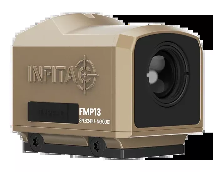 INFITAC Fast Mini Thermal Pistol Sight 13mm F1.0 RMR Footprint IP67 FDE FMP13FDE
