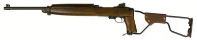 Inland MFG ILM150 M1A1 Paratrooper Carbine 30 Carbine Caliber with 15+1 Capacity, 18" Barrel, Black Metal Finish & Black Side Folding Stock Right Hand (Full Size)