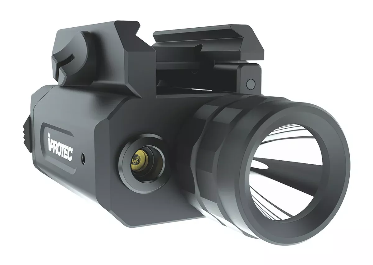 iProtec 6567 RM230LSG Rail-Mount Firearm Light & LaserBlack Anodized 46/230 Lumens White Light Cree LED Green Laser