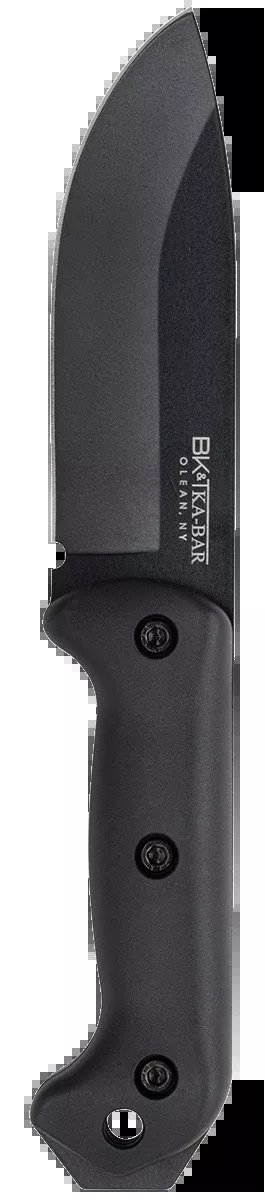 Ka-Bar BK2 Becker Campanion 5.25" 1095 Cro-Van Fixed Blade Knife - Black Ultramid Handle