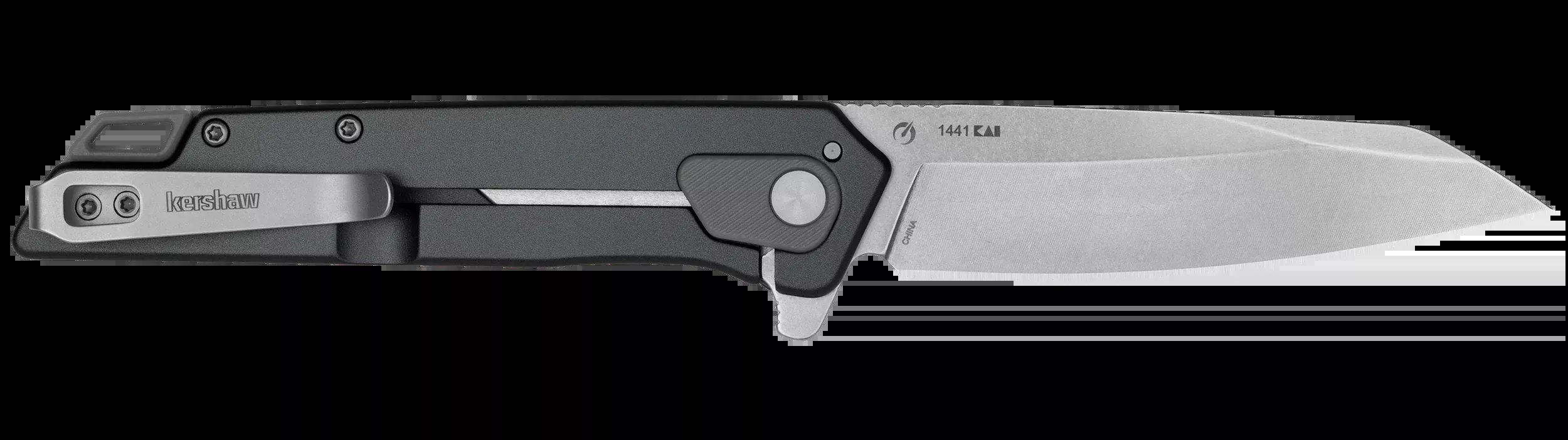 Kershaw Misdirect XL Assisted Flipper Knife Stonewashed Reverse Tanto Blade 1441