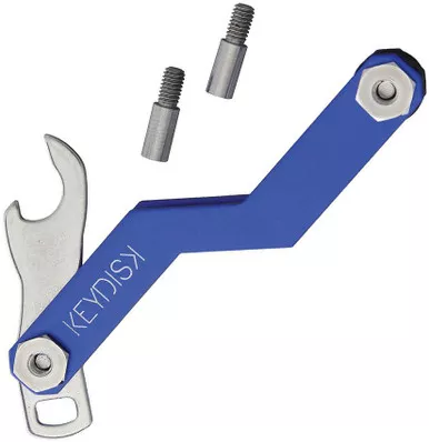 KeyDisk Mini Blue - Minimalist EDC Key Organizer