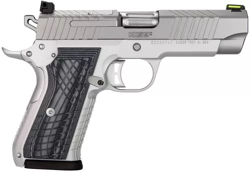 Kimber Mfg.,inc 3100012 KDS9C9mm 15+1 4.09" KimPro SilverFront and Rear Serrations Stainless Steel Slide Gray and Black G10 Crosshatch Grip