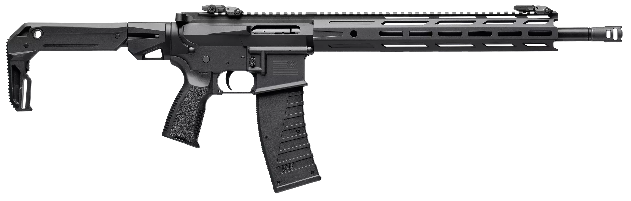 Kriss USA DM22C26BL10 DMK22C22 LR 10+1 16.50" Black Threaded Barrel, Receiver w/Picatinny Rail, M-LOK Handguard, Black Adjustable Stock, Black Polymer Grip