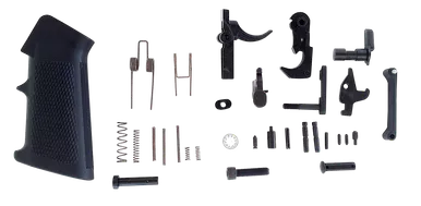 LBE Unlimited AR15LPK Mil-Spec AR-15 Lower Parts Kit - With Pistol Grip and Trigger Guard