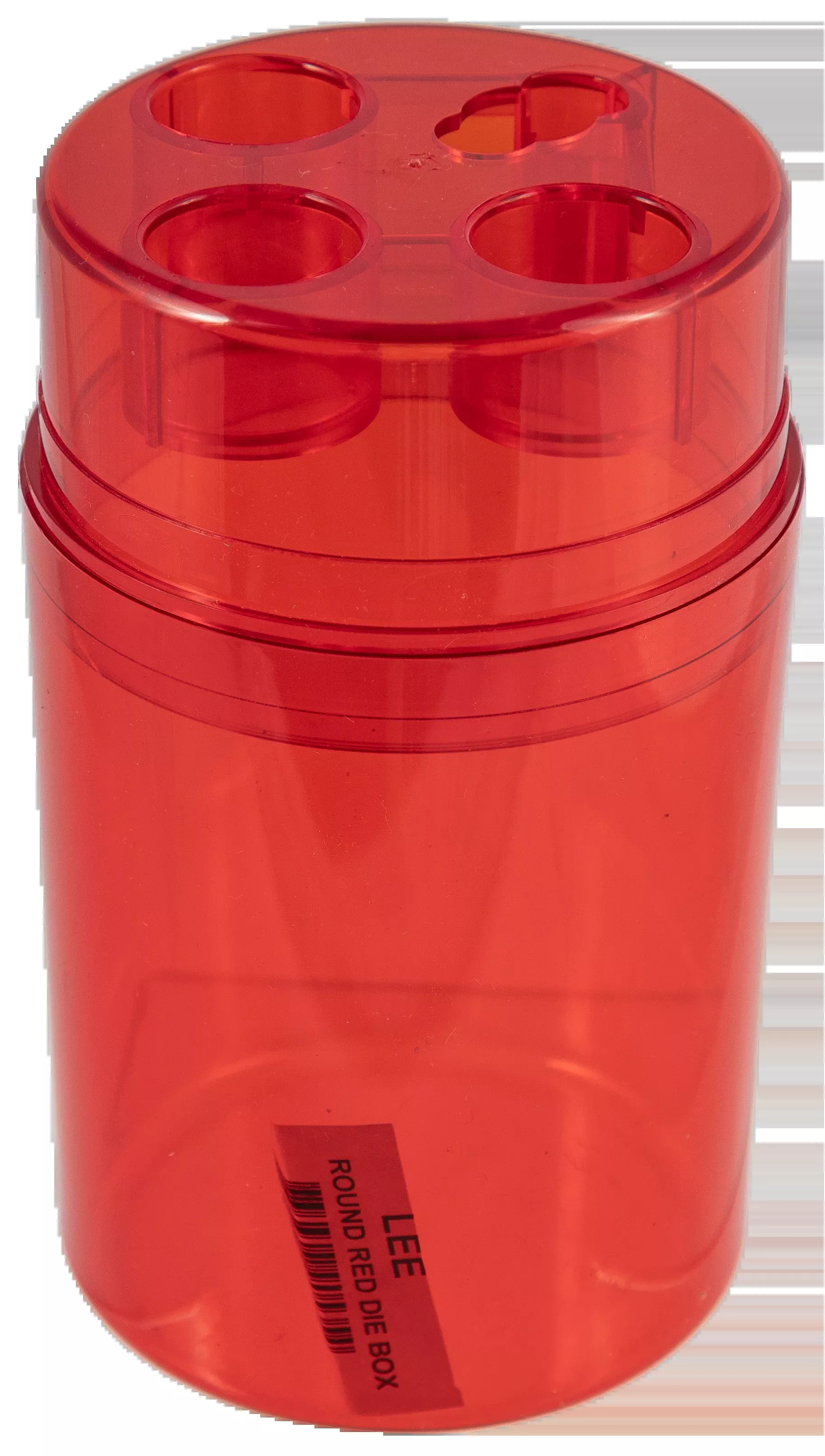 Lee Precision Round Red Die Storage Box for 3 Reloading Dies, Shell Holder & Dipper 90535