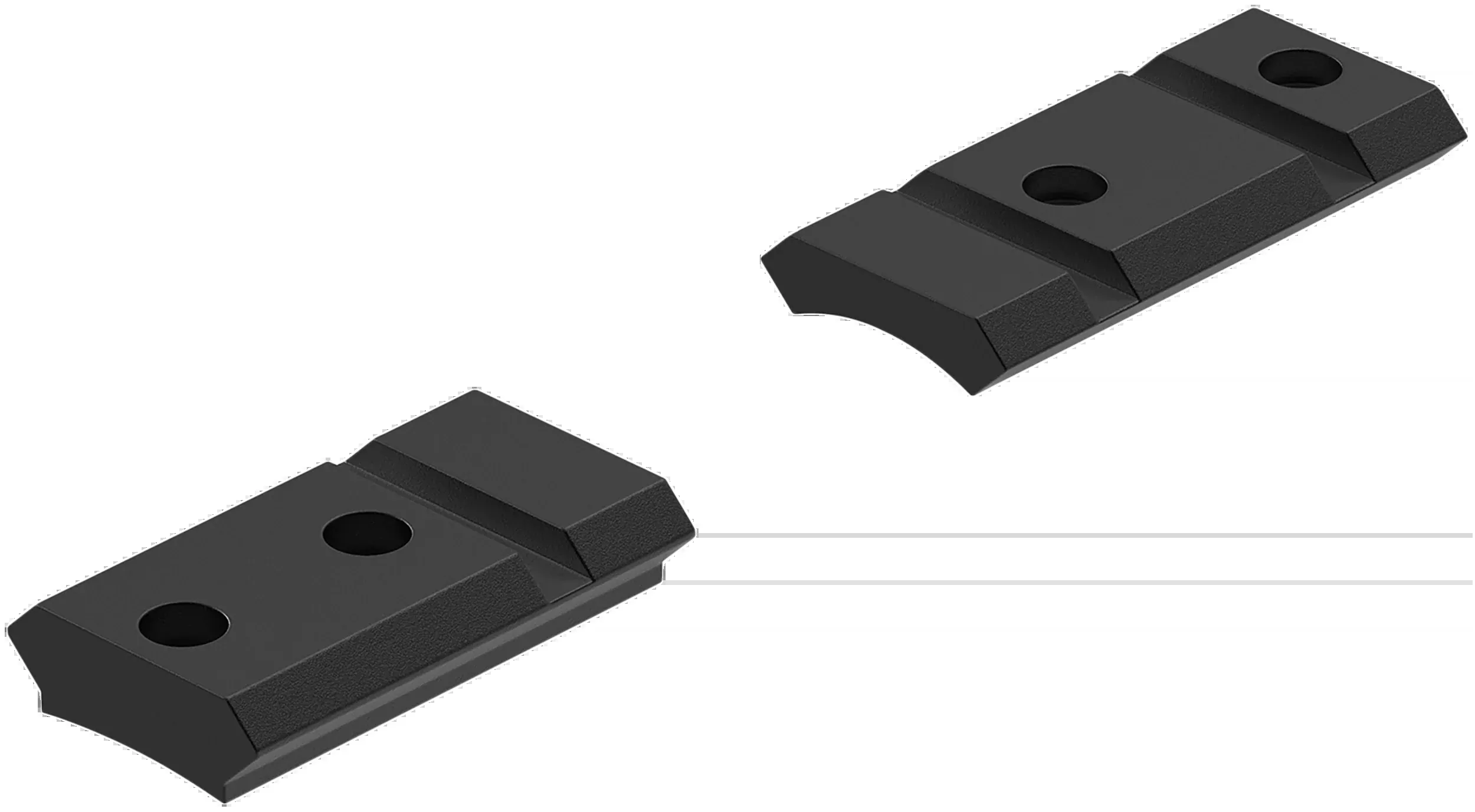 Leupold QRW Cross-Slot 2-Piece Scope Base Matte Black Remington 700